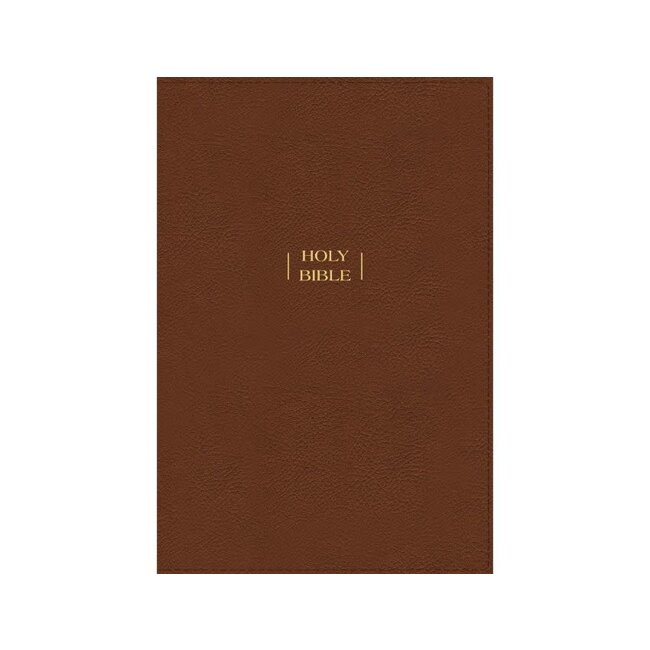 NIV, Wide Margin Bible, Leathersoft, Brown, Red Letter, Comfort Print