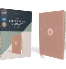 NIV, Larger Print Compact Bible, Leathersoft, Pink, Red Letter, Comfort Print