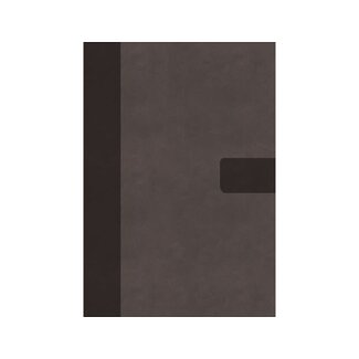 NIV, Super Giant Print Reference Bible, Leathersoft, Gray, Red Letter, Thumb Indexed, Comfort Print