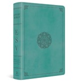 ESV Study Bible Personal Size - TruTone®, Turquoise, Emblem Design