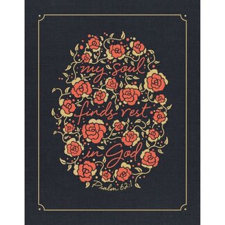 NIV, Journal the Word Bible for Women, Cloth over Board, Navy, Red Letter Edition, Comfort Print