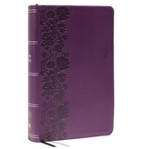 KJV, End-of-Verse Reference Bible, Personal Size Large Print, Leathersoft, Purple, Red Letter, Comfort Print