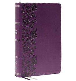 KJV, End-of-Verse Reference Bible, Personal Size Large Print, Leathersoft, Purple, Red Letter, Comfort Print