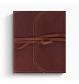 ESV Single Column Journaling Bible®  Natural Leather, Brown, Flap with Strap