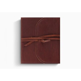 ESV Single Column Journaling Bible®  Natural Leather, Brown, Flap with Strap