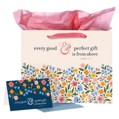 Every Good And Perfect Gift, Gift Bag With Card, Large - Every Good And Perfect Gift, Gift Bag With Card, Large