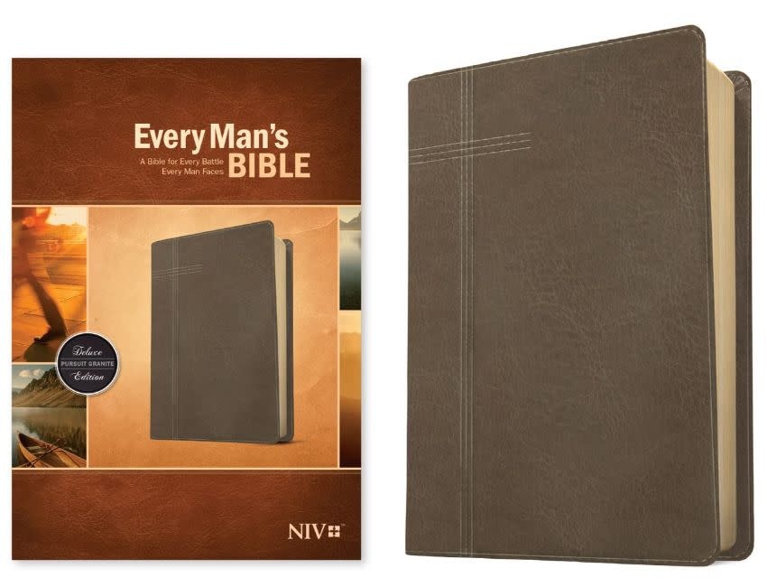 Every Man's Bible NIV (LeatherLike, Pursuit Granite)