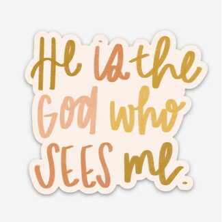 God Who Sees Me Sticker