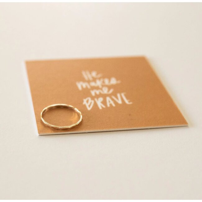 He Will Give You Strength Ring -