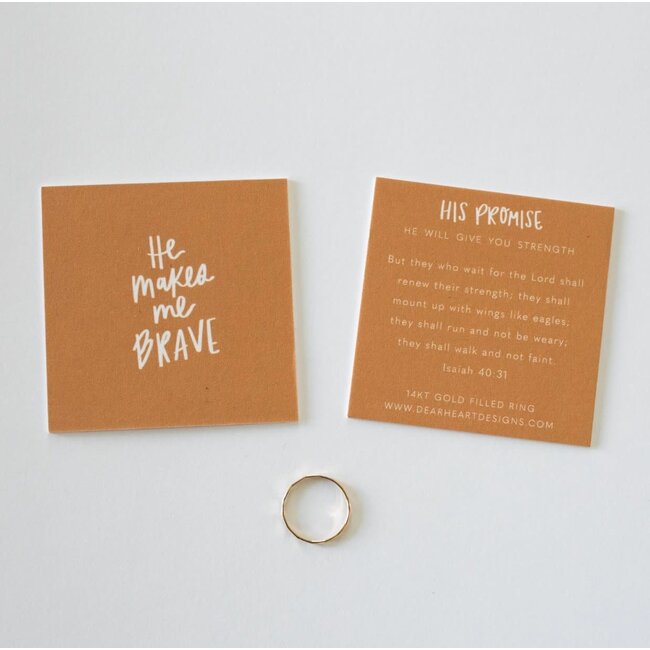 He Will Give You Strength Ring -