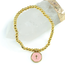 Tiny Cross Bracelet - Rose