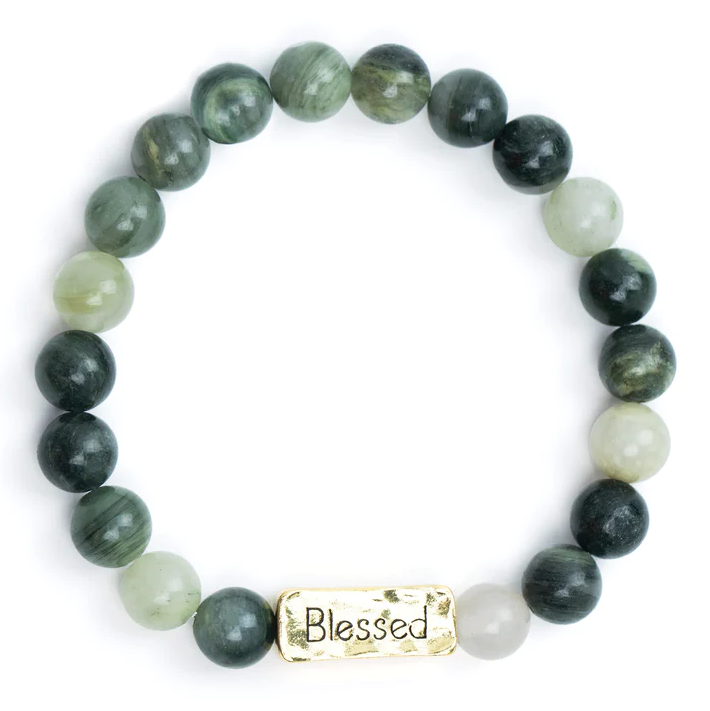 Blessed Smaragdite Stone Bracelet