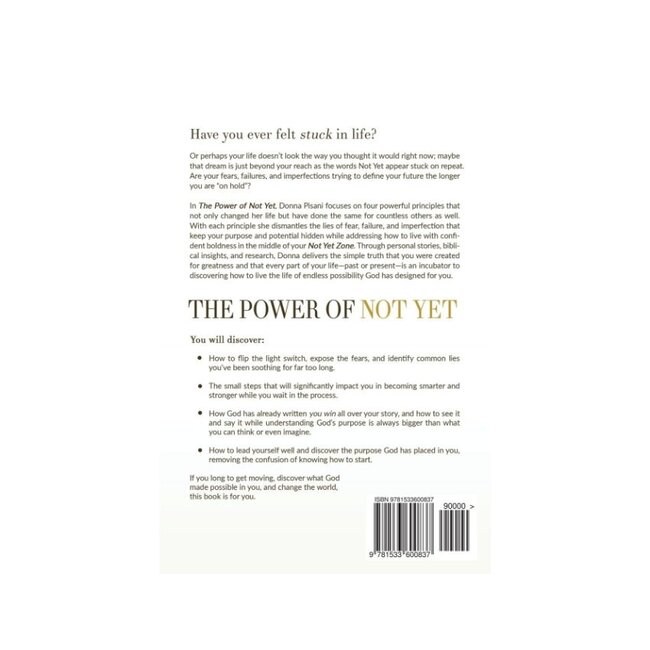 The Power Of Not Yet