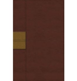NIV, Thinline Reference Bible, Leathersoft, Brown, Red Letter, Thumb Indexed, Comfort Print