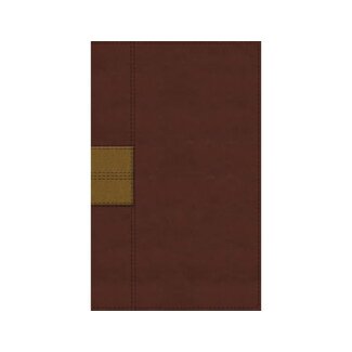 NIV, Thinline Reference Bible, Leathersoft, Brown, Red Letter, Thumb Indexed, Comfort Print