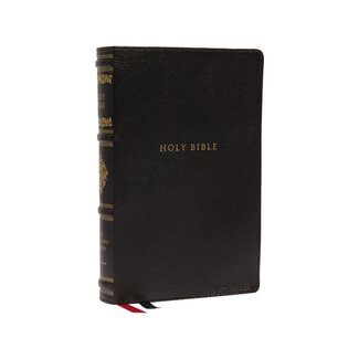 NKJV, Personal Size Reference Bible, Sovereign Collection, Leathersoft, Black, Red Letter, Thumb Indexed, Comfort Print