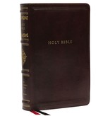 NKJV, Personal Size Reference Bible, Sovereign Collection, Leathersoft, Brown, Red Letter, Thumb Indexed, Comfort Print