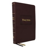 KJV, Personal Size Large Print Reference Bible, Vintage Series, Leathersoft, Brown, Red Letter, Comfort Print
