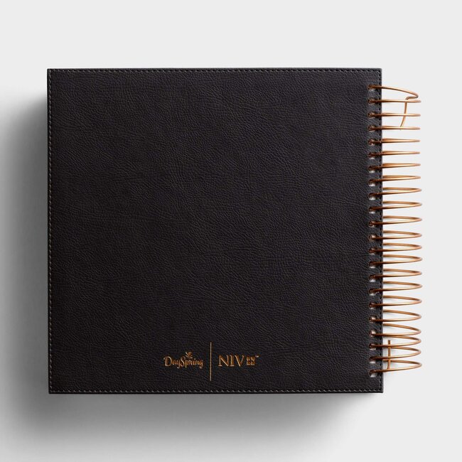 Illustrating Bible NIV Dark Grey (Spiral Bound Journaling Bible)