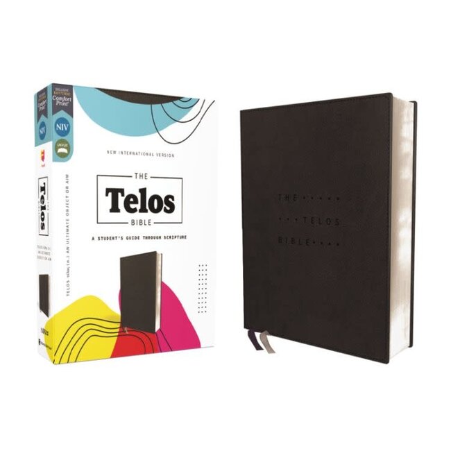 NIV, The Telos Bible, Leathersoft, Charcoal, Comfort Print