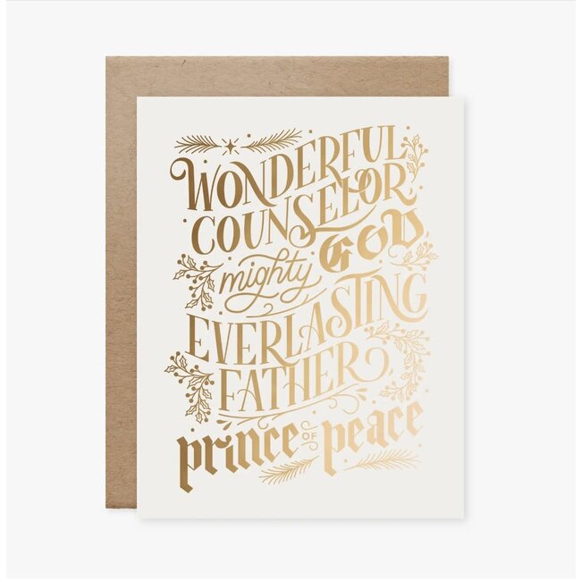 Wonderful Counselor Card