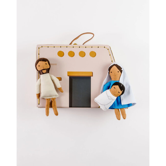 Holy Family Mini Suitcase Dolls