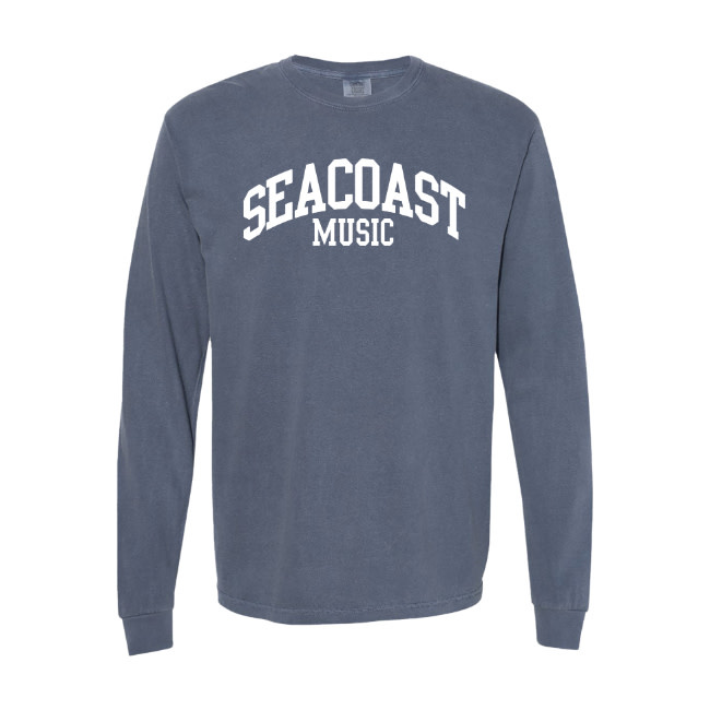 Seacoast Music Seacoast Music Collegiate Long Sleeve Tee w/ Puff Ink -