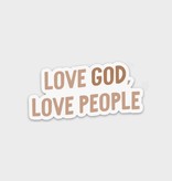 Love God, Love People Sticker