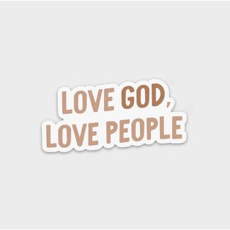 Love God, Love People Sticker