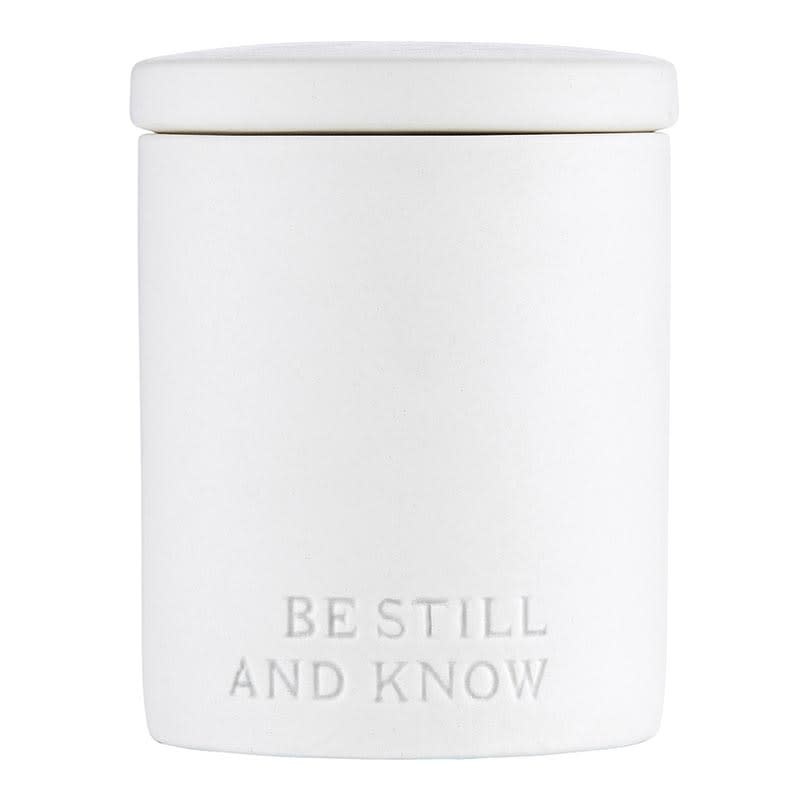 Ceramic Candle - Scented - Be Still & Know