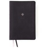 NIV, Men's Devotional Bible, Large Print, Leathersoft, Black, Comfort Print