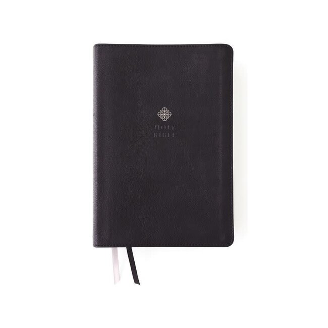 NIV, Men's Devotional Bible, Large Print, Leathersoft, Black, Comfort Print