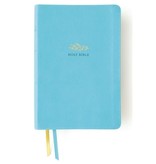 NIV, Women's Devotional Bible, Large Print, Leathersoft, Teal, Comfort Print