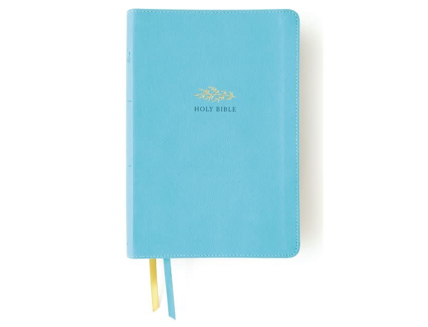 NIV, Women's Devotional Bible, Large Print, Leathersoft, Teal, Comfort Print