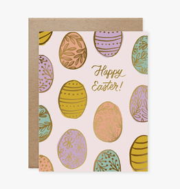 Happy Easter Patterned Eggs Card