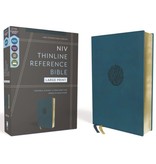 NIV, Thinline Reference Bible, Large Print, Leathersoft, Teal, Red Letter, Comfort Print