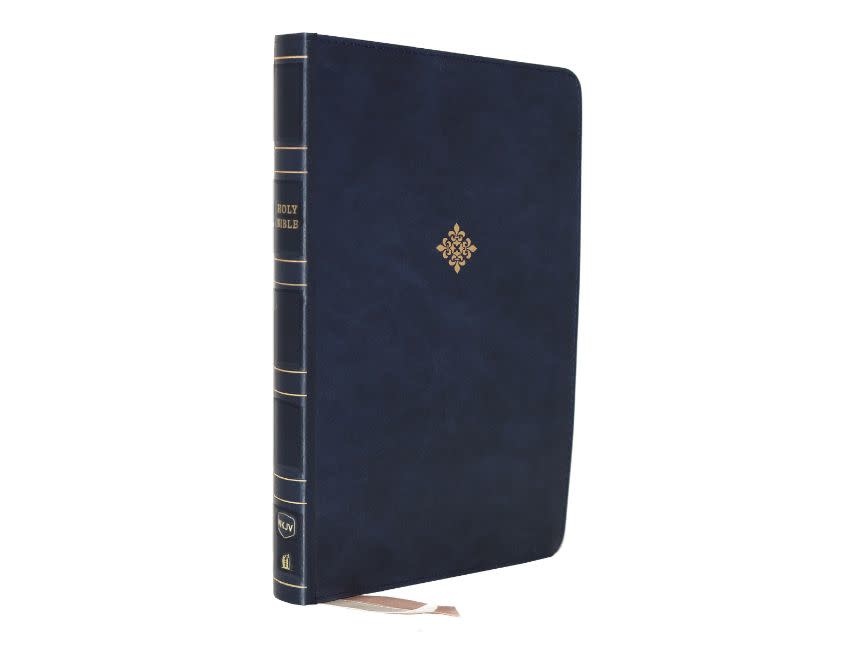 Cross Bible Cover, Large, Blue