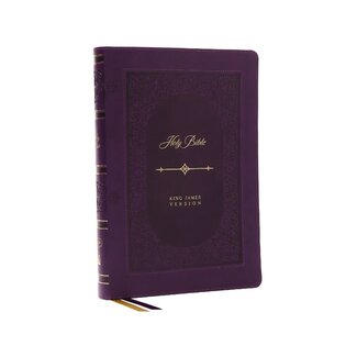 KJV Bible, Giant Print Thinline Bible, Vintage Series, Leathersoft, Purple, Red Letter, Comfort Print: King James Version