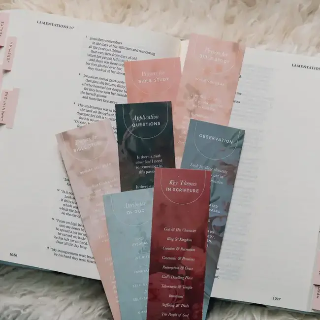 Bible Study Prompts Bookmarks