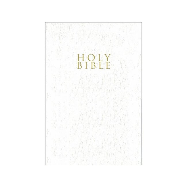 NIV, Gift and Award Bible, Leather-Look, White, Comfort Print