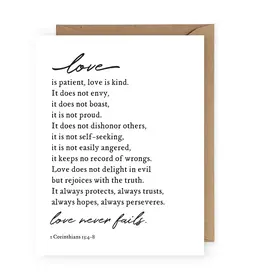 Love is Patient Greeting Card