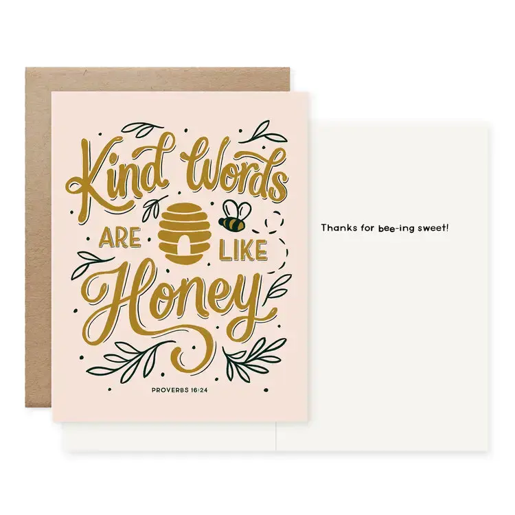 Kind Words Greeting Card