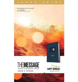 The Message Deluxe Gift Bible - Midnight Journey - Large Print