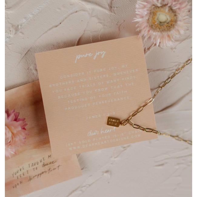 Pure Joy Mini Tag Necklace
