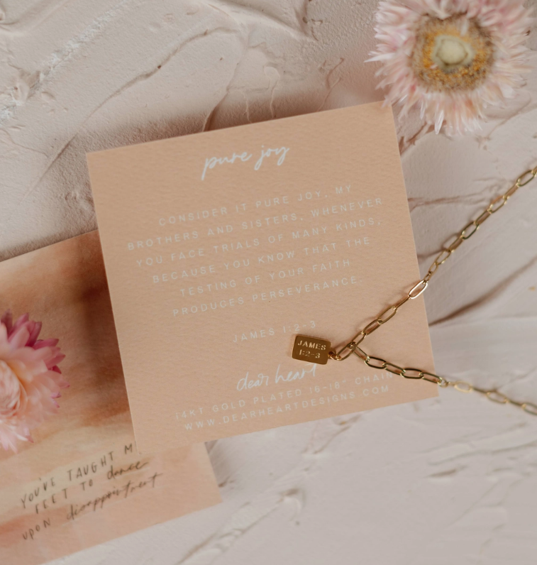 Pure Joy Mini Tag Necklace