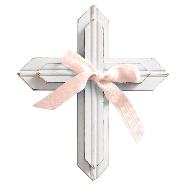 Wood Cross - Baby Girl