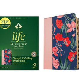 NLT Life Application Study Bible, Third Edition (Red Letter, LeatherLike, Pink Evening Bloom, Indexed