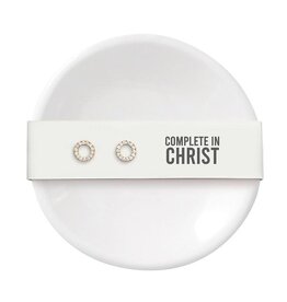 Ceramic Ring Dish & Earrings - Bless You Mom