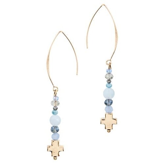Emmanuel Earrings  Set - Blue