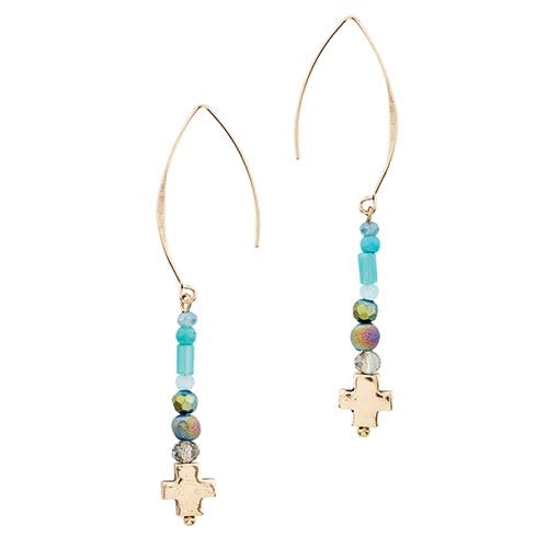 Copy of Emmanuel Earrings  Set - Blue